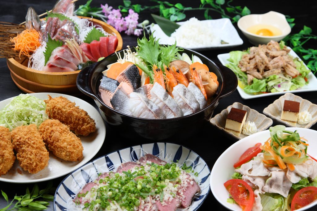 たくさんの食材