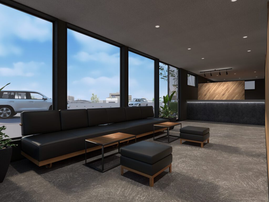 ジムの待合の画像