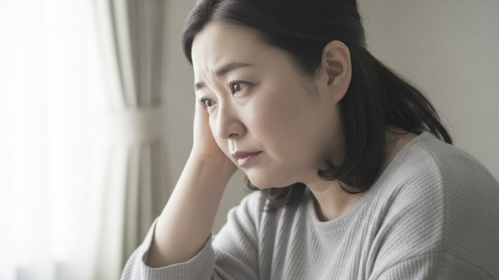 ダイエットで悩んでいる女性